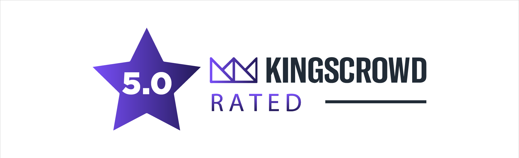 KingsCrowd 5.0 Rated badge